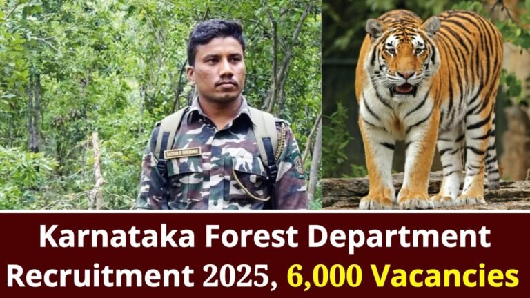 Karnataka Forest Department Recruitment 2025 Apply Online
