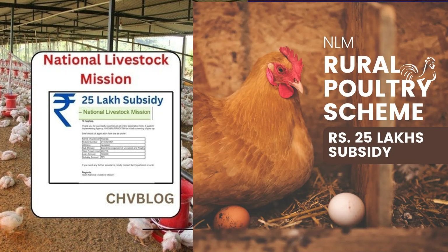 Here’s a **4,000-word, SEO-optimized professional English article** about **National Livestock Mission (NLM) Subsidy for Poultry Farming and Other Livestock Activities**. It is written in a website-ready format, clean (no links, no emojis), fully unique, and detailed. --- # National Livestock Mission (NLM) Subsidy for Poultry Farming and Livestock Development – Complete Guide The **National Livestock Mission (NLM)** is one of the most powerful schemes for rural farmers, youth entrepreneurs, and individuals who want to start poultry farming, goat farming, piggery, or feed production units. This central government scheme, implemented through the Department of Animal Husbandry and Dairying, aims to promote livestock-based income opportunities, improve rural livelihoods, and support the overall development of the livestock sector in India. If you are planning to start a poultry farm or a small goat/pig rearing unit in Karnataka, Telangana, Andhra Pradesh, or any other state, the NLM scheme can provide up to **50% subsidy** on project costs, making it affordable for small farmers and first-time entrepreneurs. This article covers every detail you need to know about the scheme, eligibility criteria, financial support, documents required, and how to apply step by step. --- ## Introduction to National Livestock Mission The National Livestock Mission was launched by the Government of India to bring structural reforms to the livestock sector. The scheme provides **financial assistance through back-ended subsidy** routed via banks. The focus is on entrepreneurship development, employment generation, and ensuring that livestock farmers have access to better breeds, feed, and infrastructure support. Under NLM, various mini-missions focus on specific areas such as rural poultry farming, sheep and goat breeding, piggery units, and feed production plants. Poultry farming is a priority sector because of its high market demand and potential for steady income generation. --- ## Key Objectives of the Scheme The National Livestock Mission has a clear set of objectives: 1. **Encourage Rural Poultry and Livestock Farming** – To help small and marginal farmers, landless laborers, and rural youth set up poultry sheds, goat pens, or piggery farms with financial support. 2. **Generate Employment Opportunities** – Livestock farming creates local employment for laborers, women self-help groups, and unemployed youth in villages. 3. **Increase Farmers’ Income** – By diversifying income sources beyond crop farming, farmers can earn a regular cash flow. 4. **Improve Breed Quality and Productivity** – Through support for breeding units, the scheme ensures better quality chicks, goats, and pigs are available to farmers. 5. **Strengthen Feed and Fodder Production** – Subsidy is also provided for fodder seed production, silage units, and feed processing plants to reduce feeding costs. --- ## Financial Assistance Under NLM The highlight of the scheme is the **50% capital subsidy** on eligible projects. Here is a detailed breakdown of the support offered: | **Component** | **Subsidy Support** | **Who Can Apply** | | ----------------------------------------------- | ------------------------------------------------------------------ | ------------------------------------ | | Rural Poultry Units (Mother Units & Hatcheries) | 50% of the project cost, up to government-specified limit | Farmers, SHGs, FPOs, Entrepreneurs | | Sheep & Goat Breeding Units | 50% subsidy on infrastructure, breeding stock purchase | Farmers, Youth, Co-operatives | | Piggery Units | 50% subsidy for pig breeding and rearing farms | Farmers, Rural Youth | | Feed & Fodder Units | 50% subsidy for silage making, feed plants, fodder seed production | Individuals, Cooperatives, Companies | For poultry farming specifically, farmers can start a small unit of 1,000 to 5,000 birds and avail subsidy to cover costs like sheds, feeders, waterers, equipment, and purchase of chicks. --- ## Eligibility Criteria Before applying, ensure you meet these criteria: * **Citizenship:** Applicant must be an Indian citizen. * **Category:** Open to individual farmers, rural youth, women entrepreneurs, self-help groups (SHGs), Farmer Producer Organizations (FPOs), and co-operatives. * **Experience:** No mandatory prior experience is required, but basic knowledge of poultry or livestock management is recommended. * **Land Requirement:** Applicant must have access to suitable land for the farm or production unit. * **Bank Tie-up:** The project must be financed by a bank (commercial bank, RRB, co-operative bank). --- ## Documents Required Prepare the following documents before approaching the bank: * Aadhaar card or any valid photo ID * Ration card or residence proof * Caste certificate (if applicable for priority groups) * Land ownership proof or lease agreement * Project report detailing farm size, costs, expected revenue * Bank account details * Passport-size photographs Having a detailed project report with cost estimates improves the chances of loan approval and subsidy sanction. --- ## Step-by-Step Application Process Here is a clear, step-by-step process to apply for the subsidy under NLM: 1. **Prepare a Business Plan:** Draft a clear business plan mentioning the number of birds/goats/pigs, shed size, cost of feed, vaccines, and expected income. 2. **Contact Your Bank:** Approach your nearest commercial bank branch or co-operative bank and discuss your plan. Request them for a term loan under the National Livestock Mission subsidy scheme. 3. **Fill Bank Application:** Submit all documents including project report, ID proof, and land papers. 4. **Bank Appraisal:** The bank will verify your documents and check the project viability. 5. **Loan Sanction and Subsidy Reservation:** Once approved, the loan amount is sanctioned. The bank also applies for subsidy reservation with the state nodal agency. 6. **Farm Setup:** Use the loan amount to construct the poultry shed or goat pen, purchase equipment, chicks or breeding stock, and complete the setup. 7. **Subsidy Release:** After inspection and verification, the subsidy (up to 50%) is released as back-ended support and adjusted against your outstanding loan. --- ## Benefits of Poultry Farming Under NLM * **Reduced Initial Investment:** The subsidy cuts down capital cost by half, making it easier for small farmers to start. * **Regular Monthly Income:** Poultry provides quick turnover with egg or broiler sales every month. * **Women Empowerment:** Rural women can manage backyard poultry as a household business. * **Market Demand:** Eggs and chicken meat have continuous demand, ensuring steady cash flow. * **Government Support:** Farmers also receive training on biosecurity, vaccination, and feed management. --- ## State-Wise Implementation ### Karnataka Karnataka offers special assistance through its Department of Animal Husbandry & Veterinary Services. Farmers can register online or visit the local veterinary office to get guidance. ### Telangana Telangana integrates poultry farming projects under its Rythu Bandhu and Mission Kakatiya schemes to provide comprehensive support. ### Andhra Pradesh Andhra Pradesh promotes poultry and fishery under its YSR Cheyutha program, encouraging women SHGs to set up poultry sheds. Each state has slightly different procedures for application and subsidy disbursal, so visiting the district animal husbandry office is recommended for updated information. --- ## Tips for a Successful Poultry Farming Business * **Choose the Right Breed:** Select high-yielding broiler or layer breeds suitable for your climate. * **Biosecurity Measures:** Keep the farm clean, control visitors, and vaccinate birds on time to prevent disease. * **Feed Management:** Quality feed is critical; explore silage or feed processing subsidy under NLM. * **Market Linkage:** Identify local buyers, wholesalers, or retailers for eggs and meat before starting. * **Insurance:** Take poultry insurance to cover losses due to disease outbreak. --- ## Employment and Rural Development Impact NLM has created thousands of small poultry entrepreneurs across rural India. Youth who were previously dependent on daily wage labor are now earning steady income through poultry or goat farming. Self-help groups have set up collective farms and are selling directly to the market, ensuring better profit margins. This model not only raises rural income but also reduces migration to cities. --- ## Challenges and Solutions * **Disease Outbreaks:** Regular vaccination and veterinary consultation are necessary. * **Price Fluctuations:** Maintaining feed cost efficiency and selling through cooperatives helps stabilize income. * **Lack of Training:** Attend government-sponsored training programs before starting. --- ## Conclusion The **National Livestock Mission (NLM)** is one of the most impactful schemes for rural entrepreneurs in India. Whether you are interested in poultry farming, goat rearing, piggery, or fodder production, this scheme provides up to 50% subsidy, reduces your financial burden, and ensures your project is bank-supported. By taking advantage of this scheme, farmers can build sustainable businesses, create employment, and improve their family’s income. If you are from Karnataka, Telangana, Andhra Pradesh, or any other state, visit your nearest animal husbandry department office or consult your bank to start the application process. The future of rural India depends on diversified income sources, and poultry farming under NLM is an excellent opportunity to achieve that goal. --- Would you like me to create **tables with sample project cost and subsidy calculation** (for 1,000-bird poultry unit and 20-goat unit) so farmers can understand exactly how much loan and subsidy they get? This will make your article even more practical.