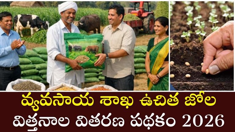 వ్యవసాయ శాఖ ఉచిత జోల విత్తనాల వితరణ పథకం 2025